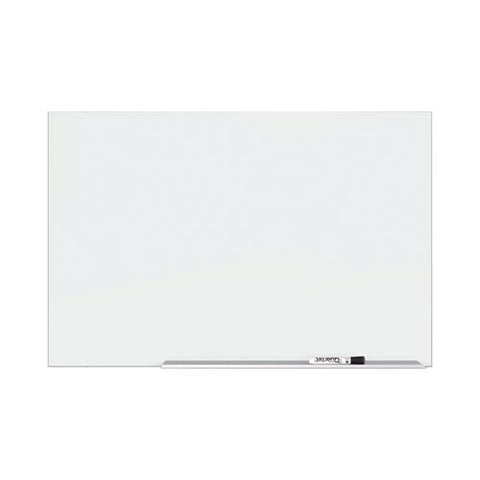 Element Framed Magnetic Glass Dry-erase Boards, 74" X 42", White Surface, Satin Aluminum Frame