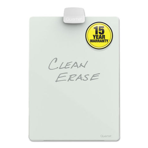 Glass Dry Erase Desktop Copy Holder, 20 Sheet Capacity, Glass/plastic, White