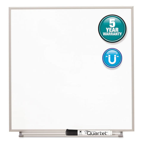 Matrix Magnetic Boards, 16" X 16", White Surface, Satin Aluminum Frame