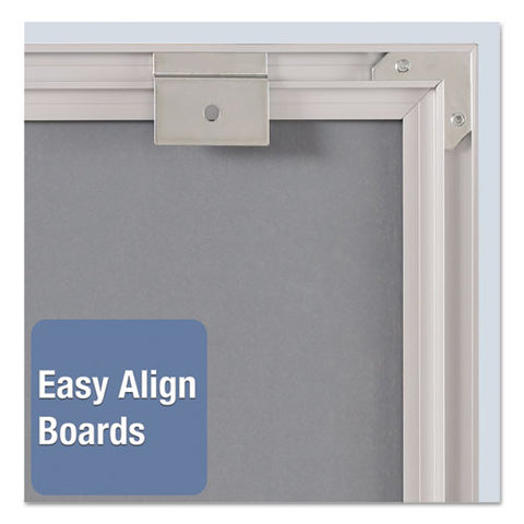 Matrix Magnetic Boards, 16" X 16", White Surface, Satin Aluminum Frame