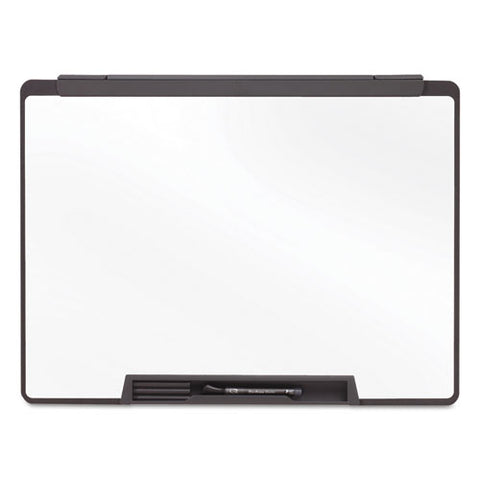 Motion Portable Dry Erase Marker Board, 36" X 24", White Surface, Black Plastic Frame