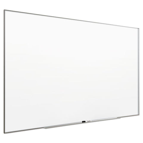 Fusion Nano-clean Magnetic Whiteboard, 96" X 48", White Surface, Satin Aluminum Frame