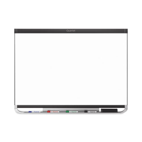 Prestige 2 Duramax Magnetic Porcelain, 96" X 48", White Surface, Black Aluminum/plastic Frame