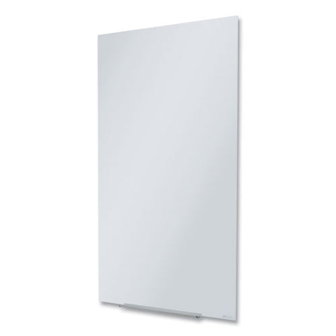 Invisamount Vertical Magnetic Glass Dry-erase Boards, 28" X 50", White Surface