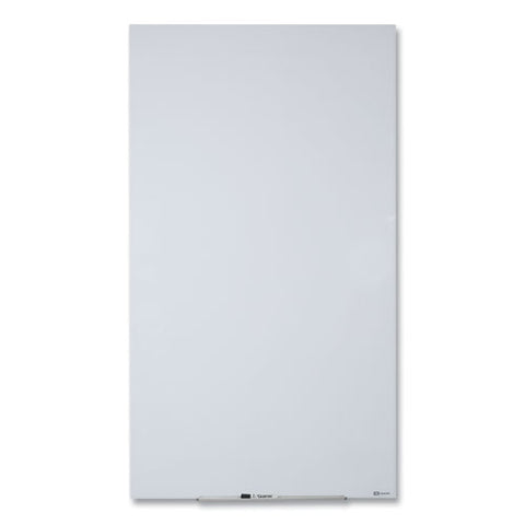 Invisamount Vertical Magnetic Glass Dry-erase Boards, 28" X 50", White Surface