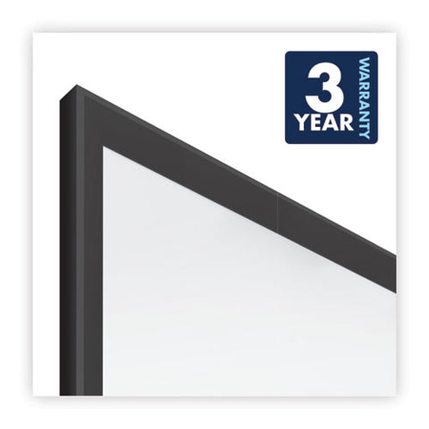 Classic Series Total Erase Dry Erase Boards, 36" X 24", White Surface, Black Aluminum Frame