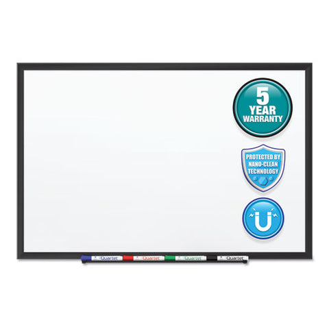 Classic Series Nano-clean Dry Erase Board, 36" X 24", White Surface, Black Aluminum Frame