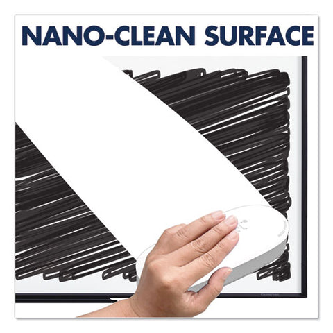 Classic Series Nano-clean Dry Erase Board, 48" X 36", White Surface, Black Aluminum Frame