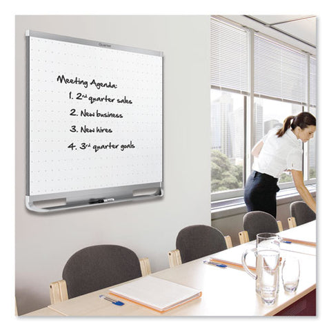 Prestige 2 Magnetic Total Erase Whiteboard, 48" X 36", White Surface, Silver Aluminum/plastic Frame