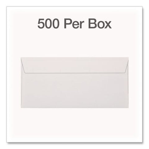 Reveal-n-seal Envelope, Security Tint, #10, Commercial Flap, Self-adhesive Closure, 4.13 X 9.5, White, 500/box