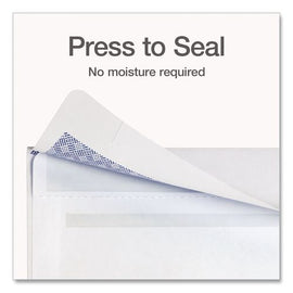 Reveal-n-seal Envelope, Security Tint, #10, Commercial Flap, Self-adhesive Closure, 4.13 X 9.5, White, 500/box
