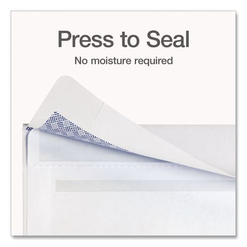 Reveal-n-seal Envelope, Security Tint, #10, Commercial Flap, Self-adhesive Closure, 4.13 X 9.5, White, 500/box