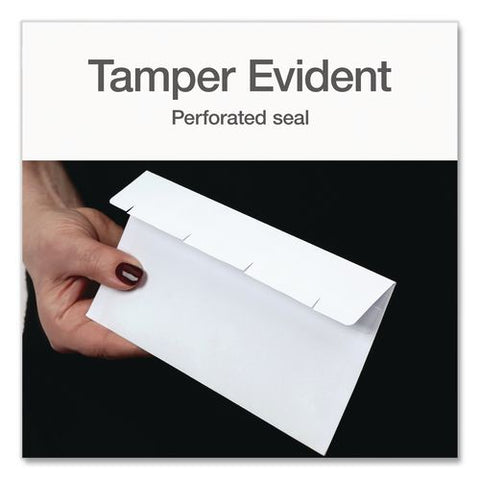 Reveal-n-seal Envelope, Security Tint, #10, Commercial Flap, Self-adhesive Closure, 4.13 X 9.5, White, 500/box
