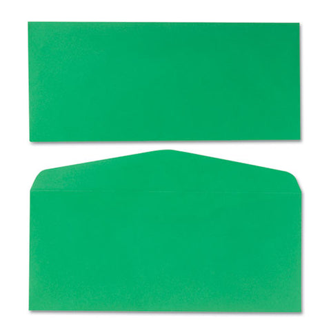 Colored Envelope, #10, Commercial Flap, Gummed Closure, 4.13 X 9.5, Green, 25/pack