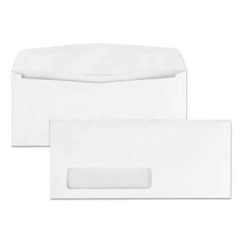 Park Ridge Embossed Executive Envelope, Address Window, #10, Commercial Flap, Gummed Closure, 4.13 X 9.5, White, 500/box