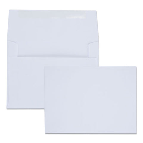 Greeting Card/invitation Envelope, A-6, Square Flap, Gummed Closure, 4.75 X 6.5, White, 100/box