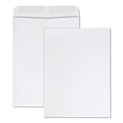 Catalog Envelope, 28 Lb Bond Weight Kraft, #10 1/2, Square Flap, Gummed Closure, 9 X 12, White, 100/box