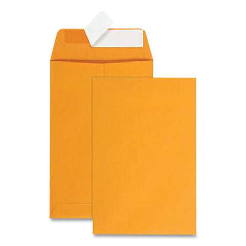 Redi-strip Catalog Envelope, #1, Cheese Blade Flap, Redi-strip Adhesive Closure, 6 X 9, Brown Kraft, 100/box