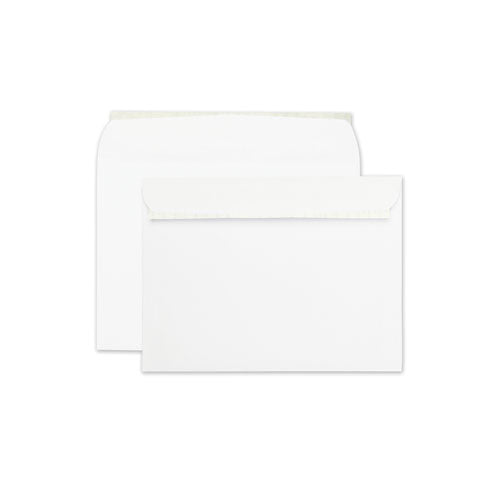 Open-side Booklet Envelope, #10 1/2, Cheese Blade Flap, Redi-strip Adhesive Closure, 9 X 12, White, 100/box