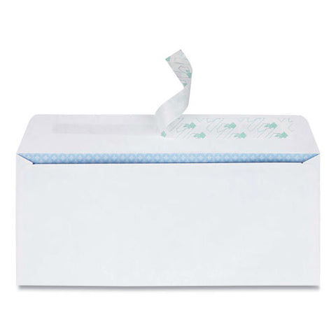 Redi-strip Security Tinted Envelope, Address Window, #10, Commercial Flap, Redi-strip Closure, 4.13 X 9.5, White, 500/box