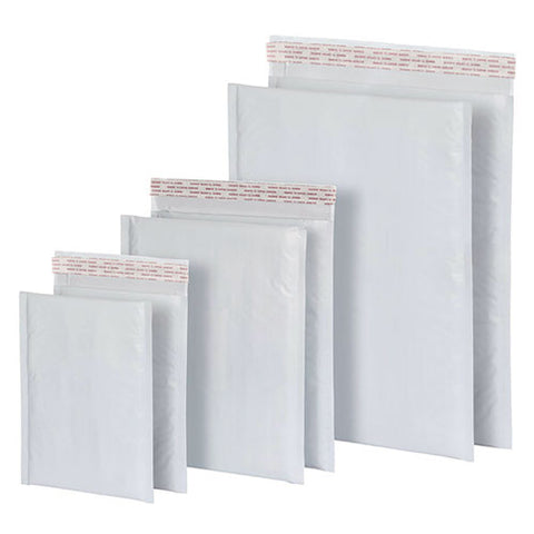 Poly Bubble Mailers, #0, Barrier Bubble Cushion, Redi-seal Adhesive Closure, 6 X 9, White, 25/pack