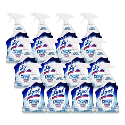 Disinfectant Power Bathroom Foamer, Liquid, Atlantic Fresh Scent, 32 Oz Spray Bottle, 12/carton