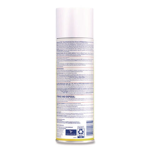 Disinfectant Foam Cleaner, 24 Oz Aerosol Spray, 12/carton