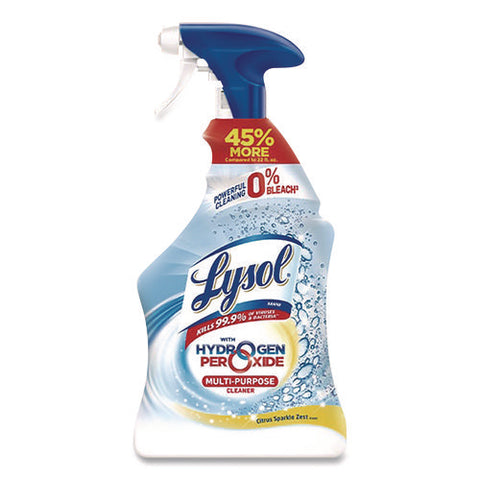 Multi-purpose Cleaner With Hydrogen Peroxide, Citrus Sparkle Zest Scent, 32 Oz Trigger Spray Bottle