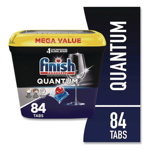 Powerball Quantum Dishwasher Tabs, Fresh Scent, Tub, 84 Tabs