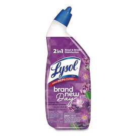 Clinging Gel Brand New Day Toilet Bowl Cleaner, Lavender And Cotton Blossom, 24 Oz Angle-neck Bottle, 9/carton