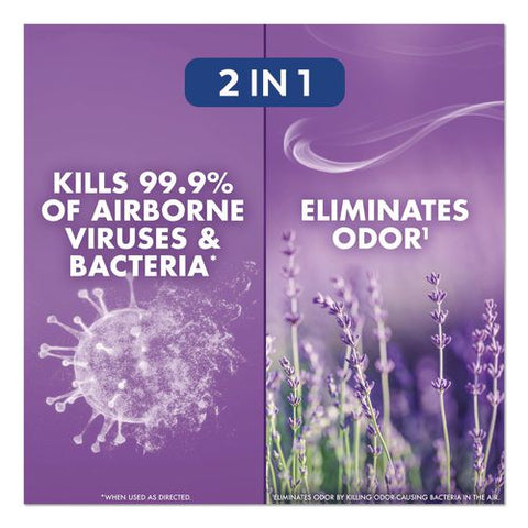 Air Sanitizer Spray, Lavender Sky Scent, 10 Oz Aerosol Spray, 6/carton