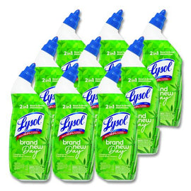 Clinging Gel Brand New Day Toilet Bowl Cleaner, 24 Oz Angle-neck Bottle, Bamboo Scent, 9/carton