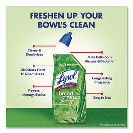 Clinging Gel Brand New Day Toilet Bowl Cleaner, Bamboo, 24 Oz Angle-neck Bottle, 2/pack, 4 Packs/carton