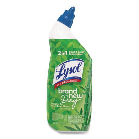 Clinging Gel Brand New Day Toilet Bowl Cleaner, Bamboo, 24 Oz Angle-neck Bottle, 2/pack, 4 Packs/carton
