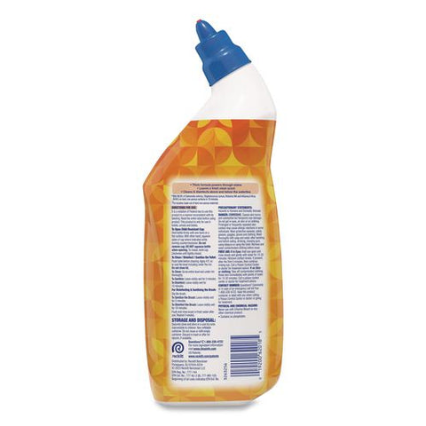 Clinging Gel Brand New Day Toilet Bowl Cleaner, Mango And Hibiscus, 24 Oz Angle-neck Bottle, 9/carton