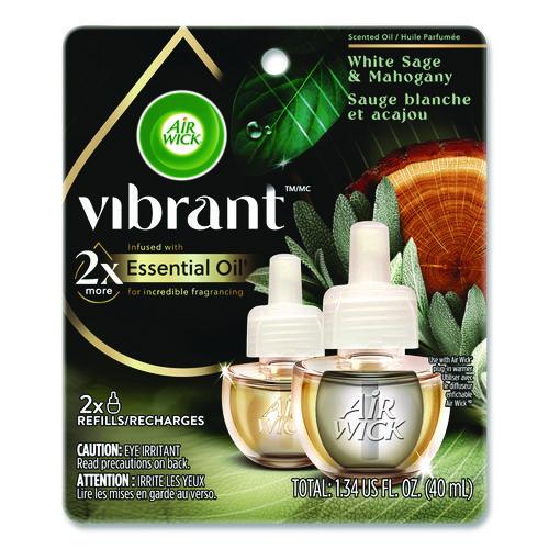 Scented Oil Refill, White Sage And Mahogany, 0.67 Oz, 2/pack