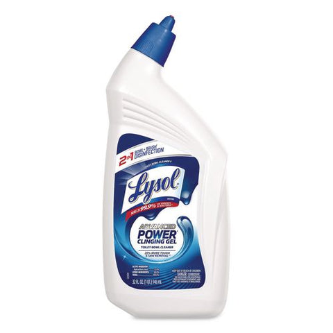 Advanced Deep Cleaning Power Toilet Bowl Cleaner, Wintergreen Scent, 32 Oz Angle-neck Bottle, 4/pack