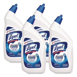 Advanced Deep Cleaning Power Toilet Bowl Cleaner, Wintergreen Scent, 32 Oz Angle-neck Bottle, 4/pack