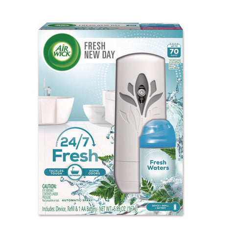 Freshmatic Life Scents Starter Kit, 5.89 Oz Fresh Waters Refill/aa Battery