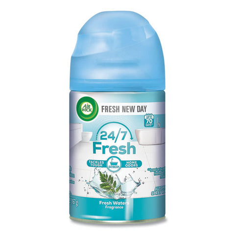 Freshmatic Life Scents Starter Kit, 5.89 Oz Fresh Waters Refill/aa Battery, 4 Kits/carton