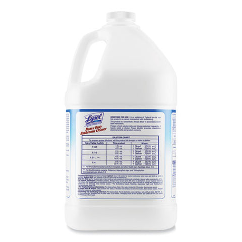 Disinfectant Heavy-duty Bathroom Cleaner Concentrate, 1 Gal Bottle, 4/carton