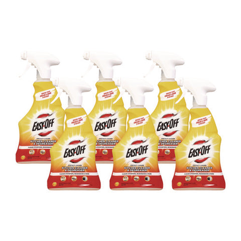 Kitchen Degreaser, Lemon Scent, 16 Oz Spray Bottle, 6/carton