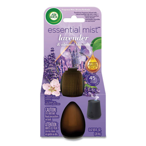 Essential Mist Refill, Lavender And Almond Blossom, 0.67 Oz Bottle, 6/carton