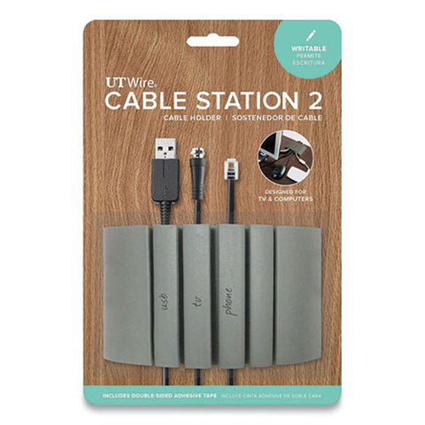 Cable Station 2, 4.75" X 2.75" Gray