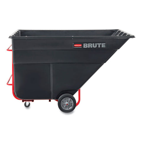 Brute Rotomolded Tilt Truck, 303 Gal, 1,200 Lb Capacity, Plastic, Black