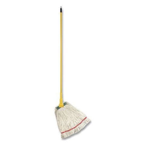 Super Stitch Cotton Looped End Wet Mop, 20 Oz, White, 1" Headband, 6/carton