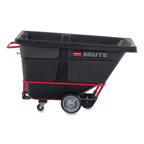 Brute Rotomolded Tilt Truck, 202 Gal, 1,250 Lb Capacity, Plastic, Black