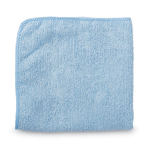 Microfiber Cleaning Cloths, 16 X 16, Blue, 24/pack