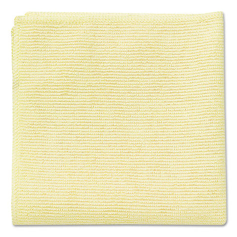 Microfiber Cleaning Cloths, 16 X 16, Yellow, 24/pack