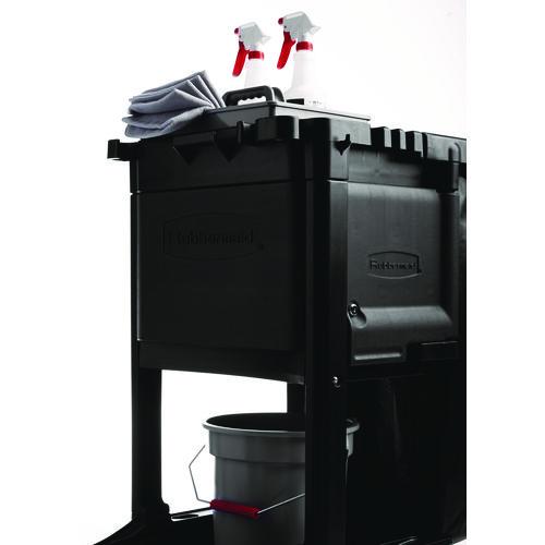 Cleaning Cart Locking Door Kit, Black